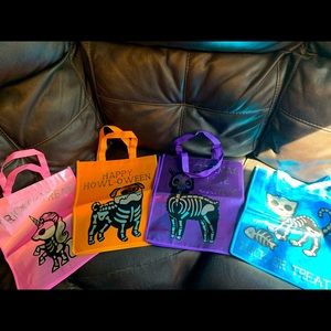Halloween skeleton animal bags